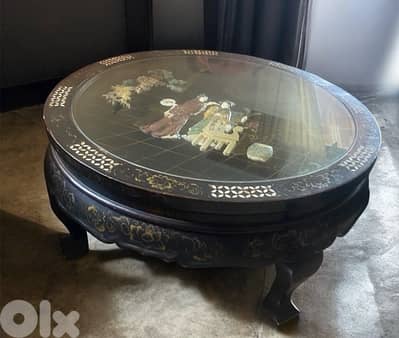 antique 1960 chinese coffee tables  3 pcs