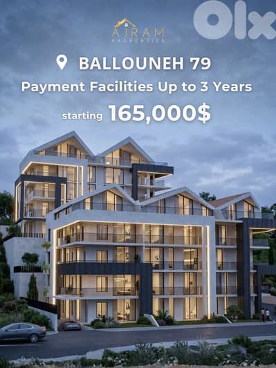 Ballouneh 79 | 100 sqm + 35 sqm Terrace | Under Construction