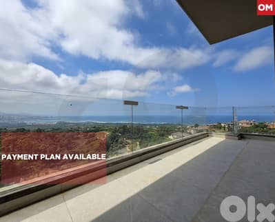 SEA & MOUNTAIN VIEW/Dawhet el Hoss, Aley/ دوحة الحص/ REF#OM135639 !