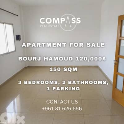 APARTMENT FOR SALE IN BOURJ HAMOUD