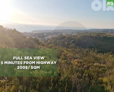full sea view, 5 Minutes From Highway,mehrin, jbeil/مهرين REF#RG135669