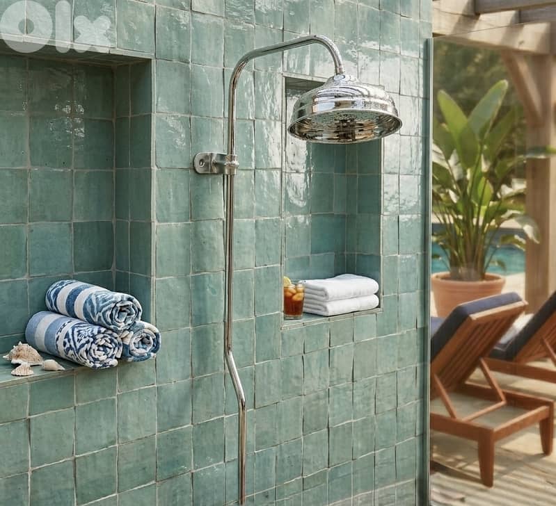 Sassi - Showers - Column 125 CM with Shower Head & Hook 1