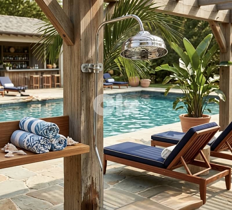 Sassi - Showers - Column 125 CM with Shower Head & Hook 2