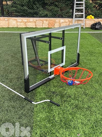 BASKETBALL BACKBOARD TEMPERED GLASS 140 CM X 80 CM