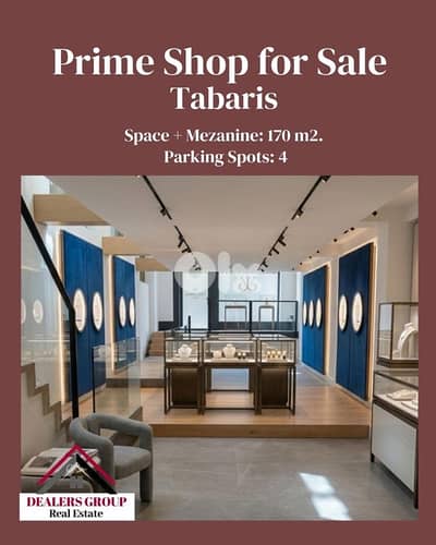 Prime Location Modern Shop for Sale in Achrafieh -Tabaris