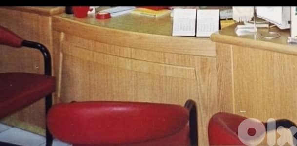 مكتب ورق سنديان مستعمل