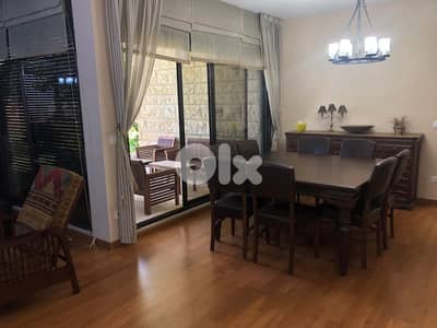 Furnished chalet+terrace&garden in Faqra for rent/شاليه مفروش في فقرا