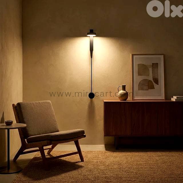 Rotating LED Wall Sconce — Matte Black Reading Light 4