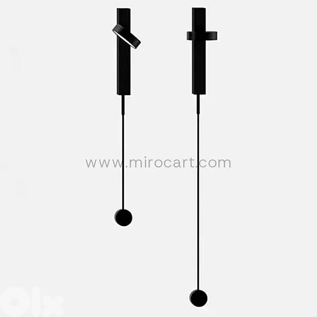 Rotating LED Wall Sconce — Matte Black Reading Light 6