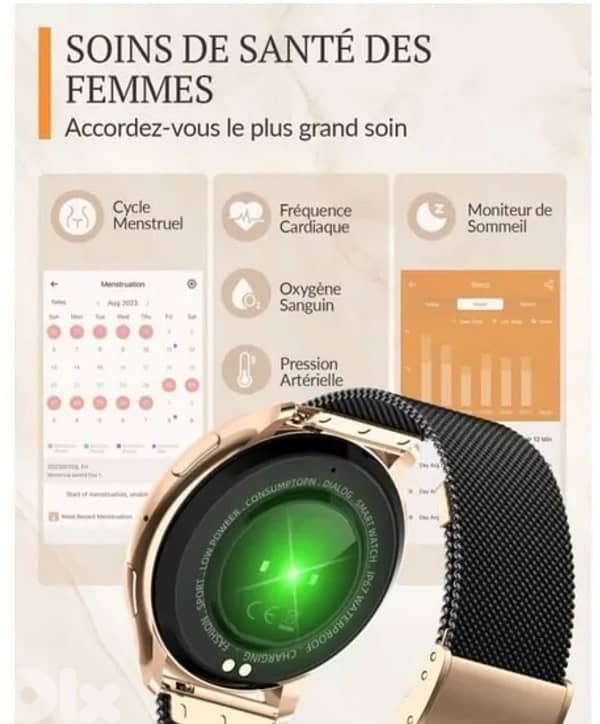 FOSMET Smartwatch for Women – Bluetooth Calling – Brand New 2