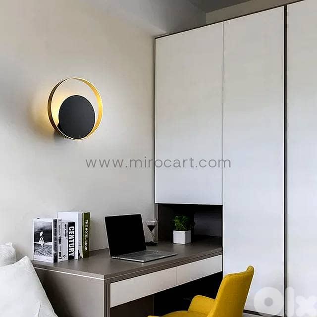 Eclipse LED Wall Light — 25cm Offset Sconce 1