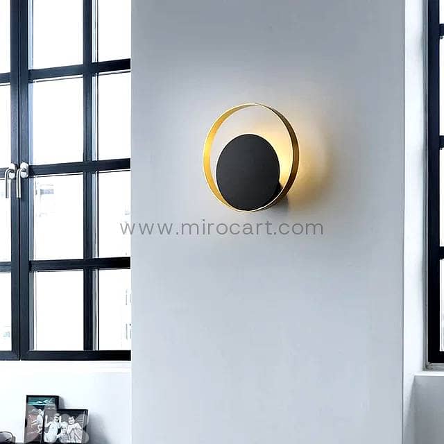 Eclipse LED Wall Light — 25cm Offset Sconce 3
