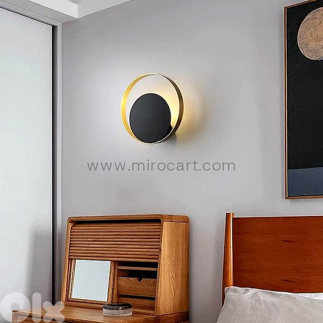 Eclipse LED Wall Light — 25cm Offset Sconce 12