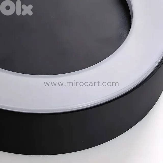 Round LED Outdoor Ceiling Light — Matte Black 6