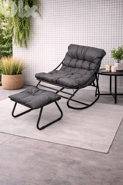 rocking chair with ottoman