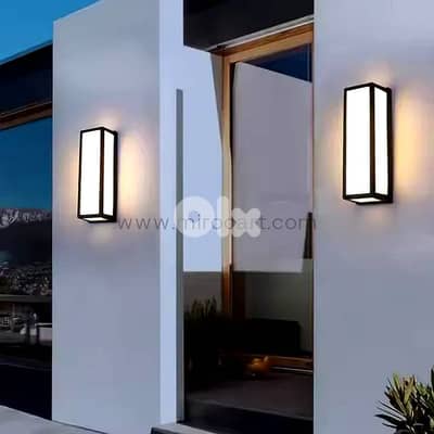 Block LED Outdoor Wall Light — Matte Black Aluminum