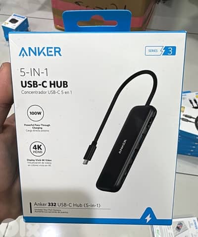 Anker 332 Usb-c Hub (5 in 1) Black A8355H11