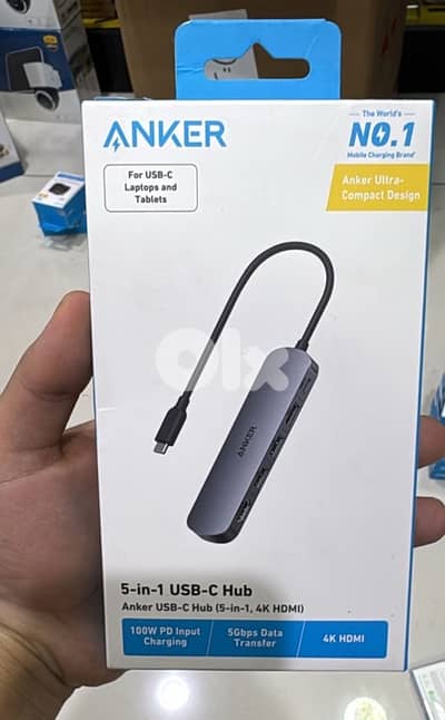 Anker Usb-c Hub (5in1 4k hdmi )100w pd input charging A8357HA0