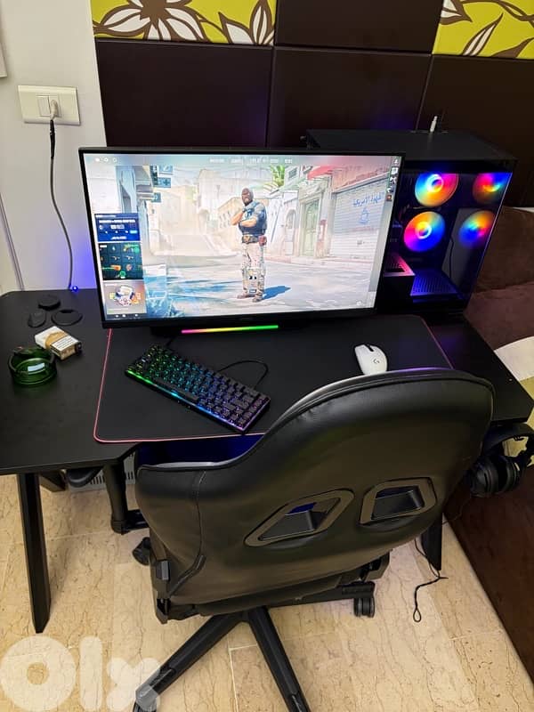 pc with all the setup used 1 month 2