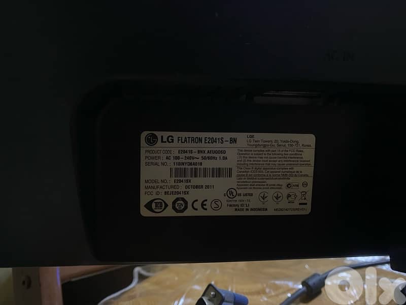 LG FLATRON E2041S-BN SCREEN 2
