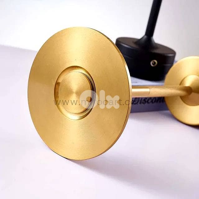 Cordless LED Table Lamp — Gold, Dimmable Light 14