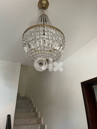 French original crystal chandelier