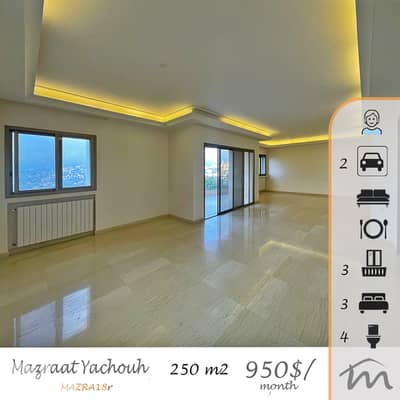 Mazraat Yashouh | Huge Balcony | Panoramic View | Decorated 250m² Apt