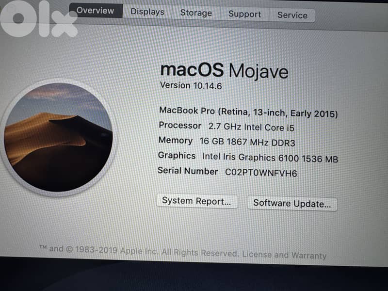 Macbook pro 2015 1
