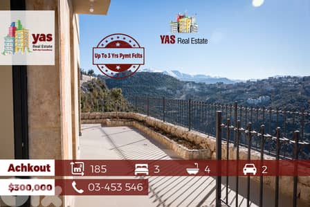 Achkout 185m2 Villa | Terrace | UNDER OFFER | Up To 3 Yrs Pymt Fclts |