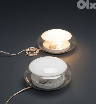 Pair Mid-Century Italian Murano Glass Flush Mount by Roberto Pamio for