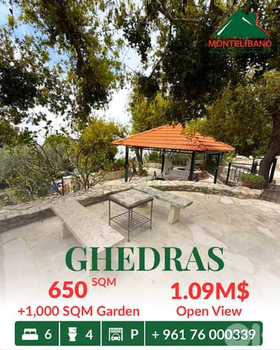 650 sqm Apartment For Sale in Ghedras غدراس with 1,000 sqm Garden
