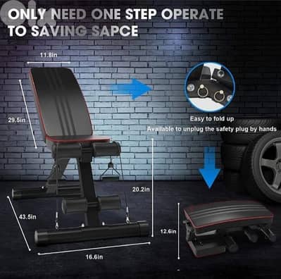 Bench adjustable heavy duty hold up to 250kg