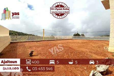 Ajaltoun 400m2 Villa | 400m2 Garden | Unique Property | 1Yr PYMT FCLTS