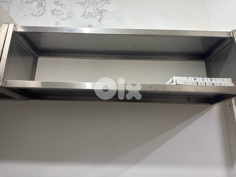 selling kitchen hood, shelf and table, stainless steel 2