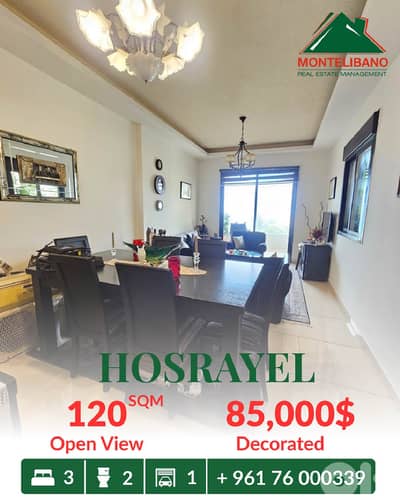 120 sqm Apartment in New Building For Sale in Hosrayel حصرايل