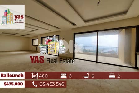 Ballouneh 480m2 | Duplex | Exceptional Property | Payment Facilities |