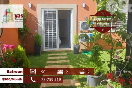 Batroun 90m2 | 66m2 Garden | Rent | Furnished | Prime Location | MCH