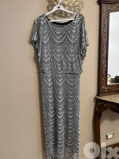 Silver Fringe Dress