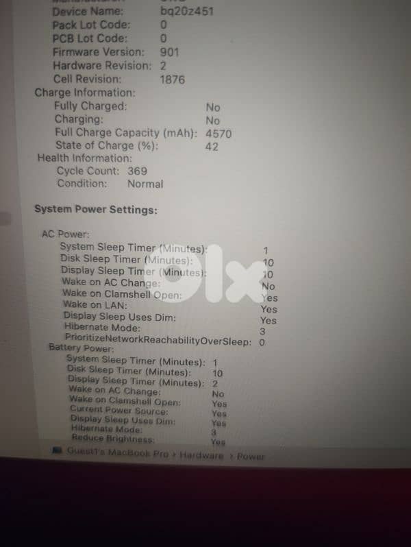 macbook pro 2020 core i7/16/1TB 9
