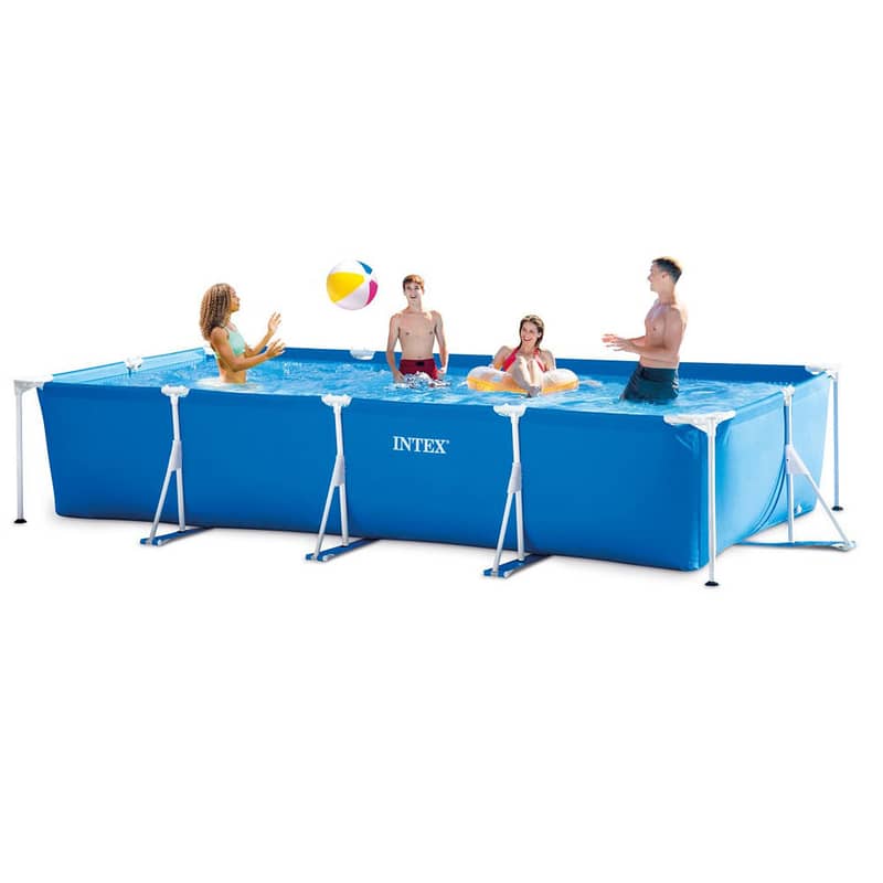 Intex Rectangular Frame Above Ground Pool 450x220x84 CM - حمام سباحة 2