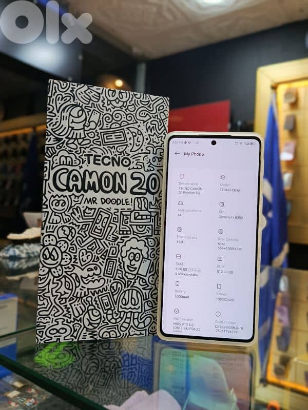 tecno camon 20 premier Mr. Doodle edition 3