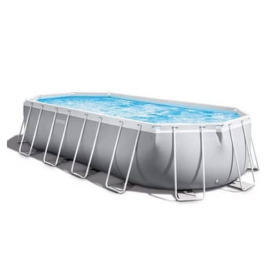 Intex Prism Frame Oval Pool Set 610x305x122 CM - طقم حمام سباحة بيضاوي