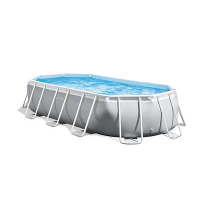 Intex Prism Frame Oval Pool Set 503x274x122 CM - طقم حمام سباحة بيضاوي