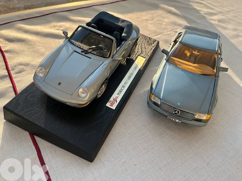 1:18 sl500 and 911 carrera cabriolet 1994 2