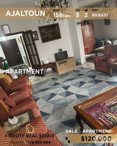 Apartment for sale in Ajaltoun RKKG37 شقة للبيع في عجلتون