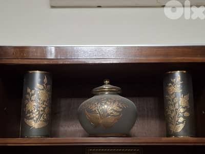 طقم كريستال ازرق ايراني من ايام الشاه