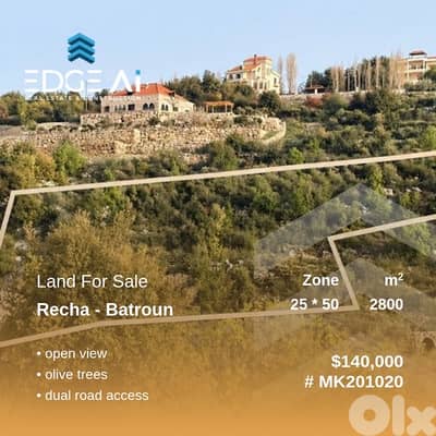 Land for Sale | Recha – Batroun #MK201020