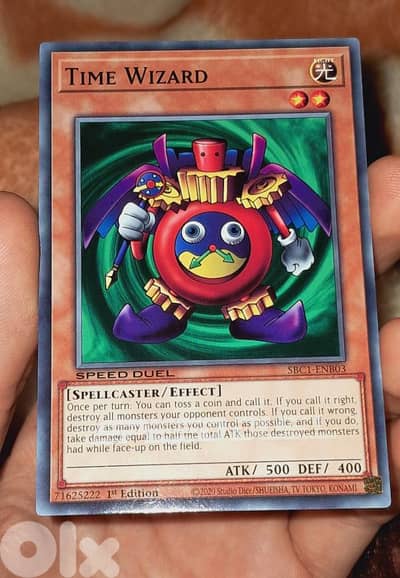 Original Yugioh Time Wizard 1st Edition Card