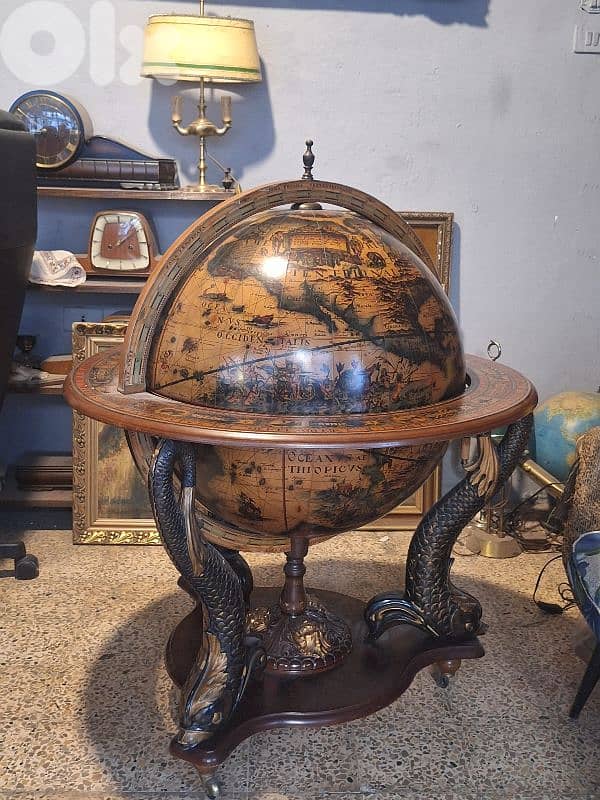 large italian unique globe bar 7