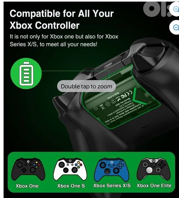 BEBONCOOL Rechargeable Battery Pack for Xbox One/Xbox Series 6